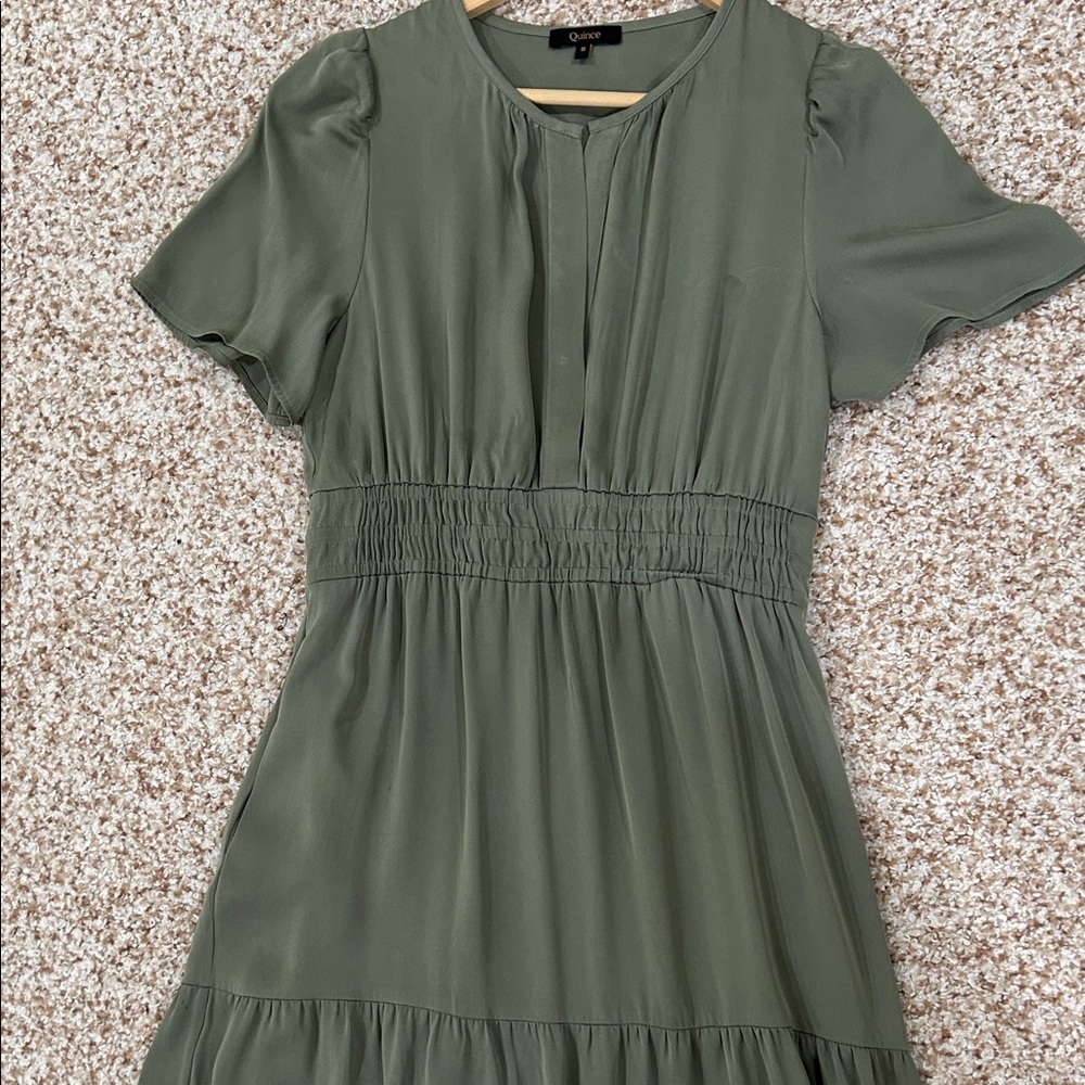 Quince Silk Maxi Dress